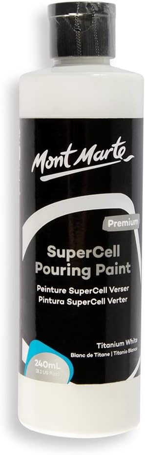 Mont Marte SuperCell Pouring Paint 240ml - White...