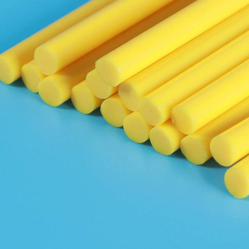 EXCEART 20pcs Hot Glue Sticks Mini Glue Sticks Colored Hot Glue Sticks for Arts Crafts (Yellow)...