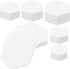 600 Pieces Paper Piecing Hexagon Paper Piecing Template 6 Sizes White Paper Piecing Quilting Template Hexagon Shape for Quilting, Sewing, Craft Id...