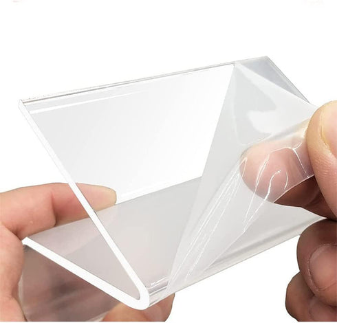 2PCS Clear Acrylic Business Card Holder Cards Stand Case for Desk Display Vertical Business Card Stand Desktop Business Card Organizer...