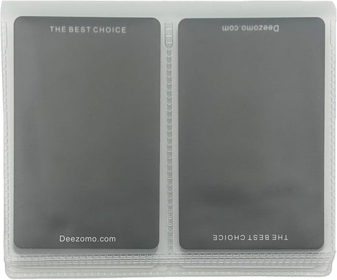Set of 2 Plastic Wallet Insert for Credit Card Checkbook, Men Wallets Trifold Vinyl Credit Card Sleeves Holder...
