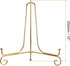 uxcell Plate Stand for Display, 10 Inch 2Pcs Iron Decorative Plate Holder Metal Easel Folding Display Stand for Photo Picture Frame, Gold...