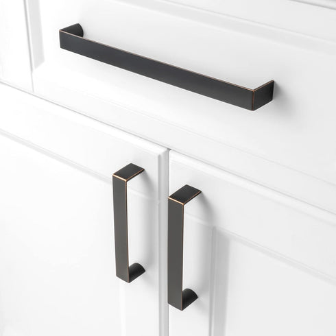 KOOFIZO Wide Cabinet Handle - Oil Rubbed Bronze Furniture Pull, 8-4/5 Inch Screw Spacing, 1-Piece for Kitchen Cupboard Door, Bedroom Dresser Drawe...
