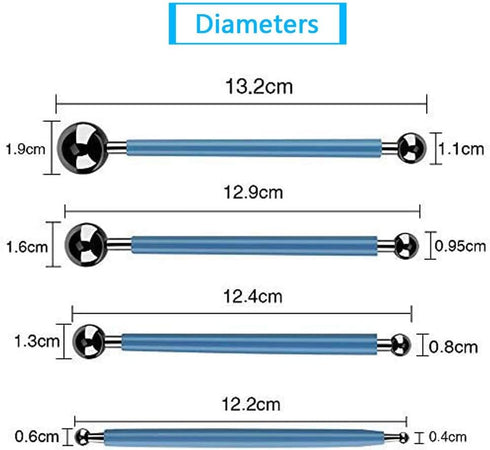 ABenkle 10Pcs Dotting Tools Ball Styluses for Rock Painting, Pottery Clay Modeling Embossing Art Mandala...
