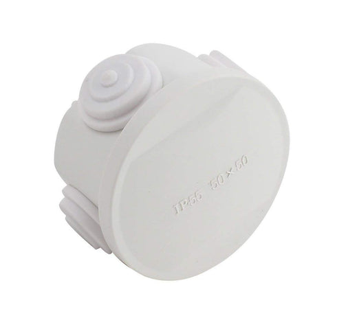 YXQ ABS Waterproof Junction Box w Hole Electric Project Enclosure Round Shape Case for DIY...