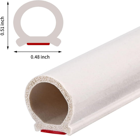 20 Feet Long Weather Stripping Seal Strip for Doors/Windows, Self-Adhesive Backing Seals Large Gap (from 5/16 inch to 11/20 inch) Seal Strip...