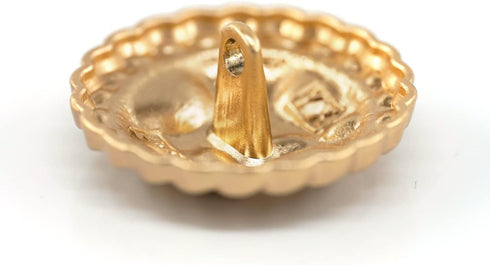 20 pcs Stamping Lunar Surface Sewing Golden Metal Shank Coat Buttons -25mm -1"...