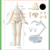 1/12 Scale BJD Doll Body 9.6cm/11cm YMY2 Body Action Figures Replacement Body Doll Accessories (Normal White,11cm)...