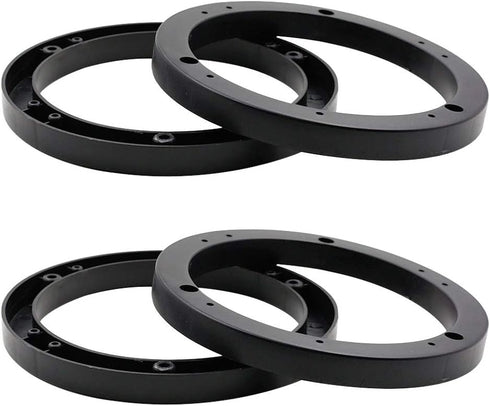 4Pcs Universal Black 6" Round 15mm Depth Speaker Spacers for Auto Car...
