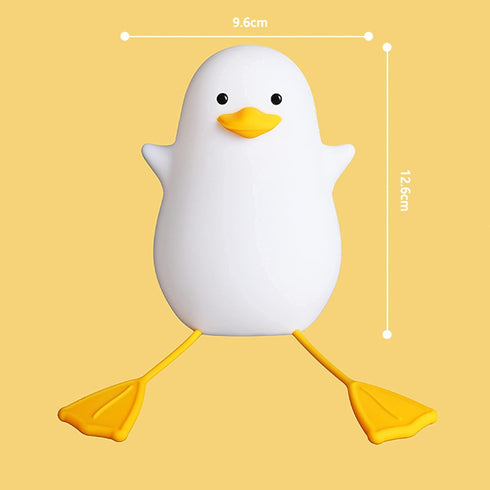Attivolife Duck Night Light for Kids, Cute Animal Silicone Lamp Touch Control + Dimmable + Timer, USB Rechargeable LED Feeding, Bedside Bedroom De...