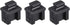 uxcell 5pcs SFP Silicone Protectors Cap Port Cover Anti Dust 14mmx12mmx17mm Black...