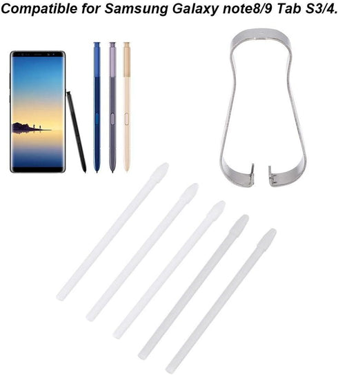 Replacement Tips Nibs, Stylus Pen Tips, Stylus Pen Refill Tool Set for Galaxy Note 8/9 Tab S3/4(White)......