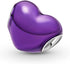 Purple Ribbon Color Heart Charms 925 Sterling Silver Bead for Bracelets...
