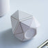 Ceramic Desk Cute Pen Holder Stand Gold Line Pencil Cup Pot Desk Organizer Makeup Brush Holder (White)...