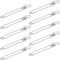 TENOC Silicone Cable Ties 10 Pcs White Reusable Cable Holder Elastic Cord Straps Flexible Wire Organizer for Phone Tablet Charging Cable and Heads...