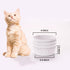 FattyBee 200 Pcs Pets White Disposable Feeding Bowls Liner, Disposable Pet Bowls, Small Paper Bowls/Liners, Paper Liner for Small Cat Bowl, Cat Di...