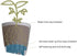 The HC Companies 6 Inch Aria Round Planter - Plastic Plant Pot for Indoor Outdoor Plants Flowers Herbs, Sapphire Blue...