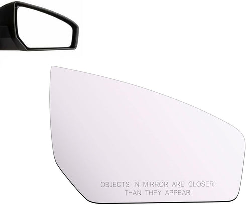 Side Mirror Glass fit for 2007 2008 2009 2010 2011 2012 NISSAN SENTRA Passenger Side Right Convex Mirror Glass RH Replacement No Backplane Includi...