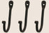 Colonial Tin Works Vintage Hand Forged Iron Classic Early American Plain Hook Black Set of 12 (Set of 12)...