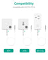 Waterproof ST4/ST5 Probe Replacement with Built-in DS18B20 Temperature Chip, 4.92ft Flat Cable, for ST4/ST5 Refrigerator Wireless Thermometer...