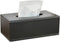 /N Rectangular PU Leather Tissue Box Napkin Holder, Used in Home Office, Hotel Room Napkin Box, Decorative Black (Black)...