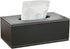 /N Rectangular PU Leather Tissue Box Napkin Holder, Used in Home Office, Hotel Room Napkin Box, Decorative Black (Black)...