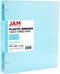 JAM PAPER Plastic 1 inch Binder - Light Blue 3 Ring Binder - Sold Individually...