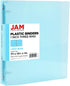 JAM PAPER Plastic 1 inch Binder - Light Blue 3 Ring Binder - Sold Individually...