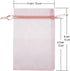 HRX Package 100pcs Blush Pink Organza Gift Bags, 4 x 6 inch Candy Mesh Drawstring Bags Jewelry Pouches for Christmas Wedding Baby Shower Party...