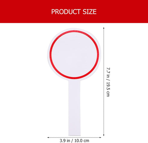MAGICLULU 6Pcs Dry Erase Answer Paddles Handheld Double Sided Paddles for Students Classroom Voting...