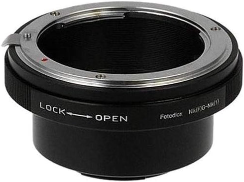 Fotodiox Lens Mount Adapter, Nikon G-type, and DX-Type Lens to Nikon 1-Series Camera, fits Nikon V1, J1 Mirrorless Cameras...