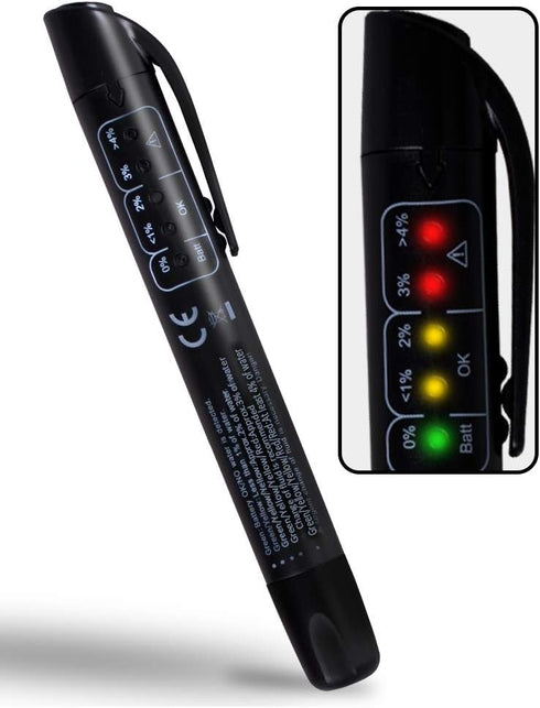Brake Fluid Tester Pen, Hydraulic Fluid Liquid Oil Moisture Analyzer with 5 LED Indicators, Auto Brake Diagnostic Testing Tool for DOT3 DOT4 Brake...