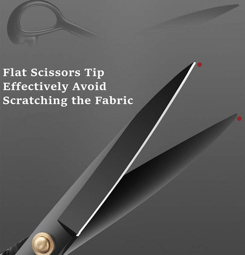 Fabric Tailor Shears Professional 9" Heavy Duty Sewing Scissors for Leather Clothes Industrial Strength High Carbon Steel Tailor Scissors Sharp fo...