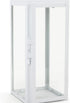 Zings & Thingz Manhattan Hanging Cable Candle Holder Lantern, Decorative Light Home Decor, 15" Tall, White...