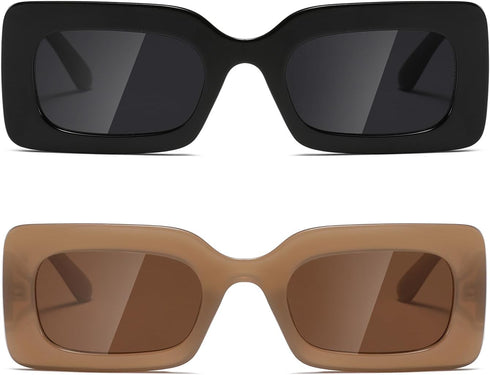 Sunglasses womens trendy Men Square Multicolor Shades...