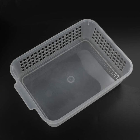 Rectangular Plastic Storage Organization Trays Baskets in Clear, 6-Pack...
