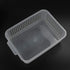 Rectangular Plastic Storage Organization Trays Baskets in Clear, 6-Pack...