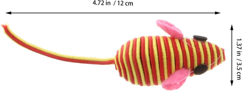 Totority Catnip Mice Cat Toy Rubber Band Mouse Catnip Toys for Cats Funny Pet Shop Mouse Toy Pet Elastic Rope Mouse Cat Teaser Playing Prop Realis...
