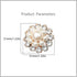 Vintage CZ Flower Pearl Statement Ring for Women Girls Gold Plated Adjustable Expandable Cubic Zirconia Imitation Pearls Open Wrap Promise Engagem...