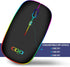 COO LED Slim Mouse with 3 Adjustable DPI, Dual Mode(Bluetooth 5.1 and 2.4G Wireless) for iPad OS 13, MacBook, Laptop, Mac OS 10.10...
