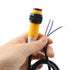 Photoelectric Switch Sensor,1 Pair M18 Through-Beam Reflection Optical Photoelectric Beam Sensor,NPN NO (Normally Open) 6-36VDC Photoelectric Swit...