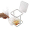 Originals Metal Countertop Trash Can Garbage Bag Holder for Home Kitchen (White) …...