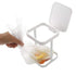 Originals Metal Countertop Trash Can Garbage Bag Holder for Home Kitchen (White) …...
