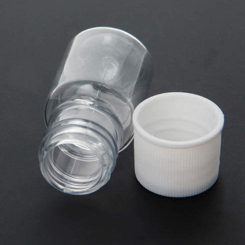 Othmro 50Pcs 5ml Plastic Bottles Lab Cylindrical Chemical Reagent Bottle Wide Mouth Laboratory Reagent Polyethylene Bottle Sample Sealing Liquid S...