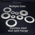 Wall Split Flange, Stainless Steel Round Escutcheon Plate for 3.58"/91mm Diameter Pipe, Pack of 2...