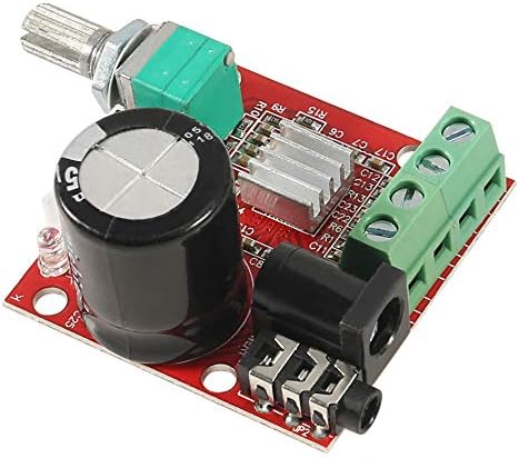 HiLetgo PAM8610 Mini Stereo AMP Audio Amplify Board Digital Portable Ampli Module 10W+10W Dual Channel Amplifier Class-D 12V DC...