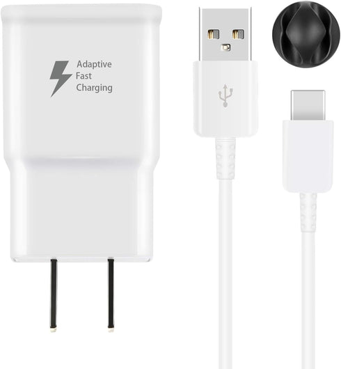 Adaptive Fast Charging Wall Android Cell Phone Tablet Charger Station Adapter Block Kit with 5Ft USB Type C Cable Compatible Samsung Galaxy S21 S2...