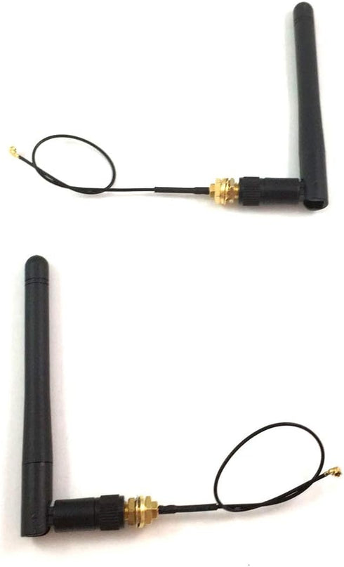 433mhz Antenna 3dbi Hotspot rp-Sma Male Connector with ufl ipx to rp-Sma Female Pigtail Antenna Wifi Cable 15cm ?pack of 2 ?...