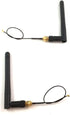 433mhz Antenna 3dbi Hotspot rp-Sma Male Connector with ufl ipx to rp-Sma Female Pigtail Antenna Wifi Cable 15cm ?pack of 2 ?...
