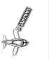 925 Sterling Silver Airplane Charm Plane Charm Travel Charm Birthday Charm for Pandora Charm Bracelet...